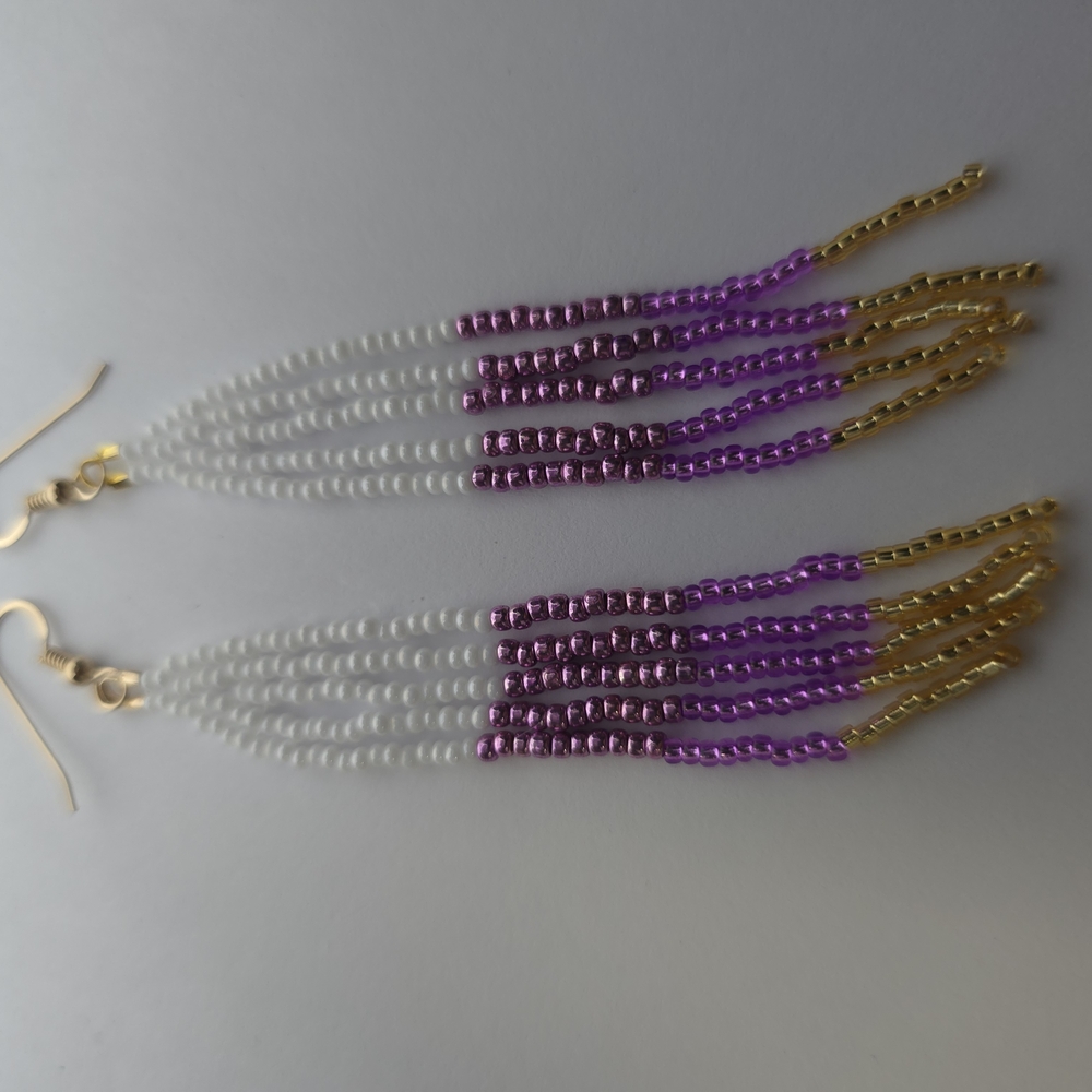 Elegant Beaded Dangle Earrings